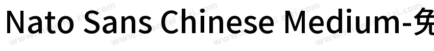 Nato Sans Chinese Medium字体转换